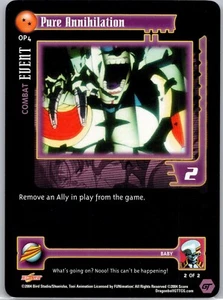 1x DBGT TCG PURE ANNIHILATION OP4 ORGANIZED PLAY PROMO BABY SAGA LIMITED - Picture 1 of 1