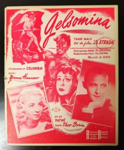 Sheet Music NINO ROTA - GELSOMINA La Strada Yvonne Henneco - Belgian edition - Picture 1 of 2