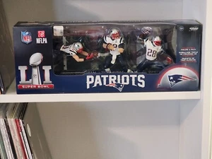 New England Patriots Super Bowl Figur 3er Pack: Brady-Edelman-J. weiß - Bild 1 von 1