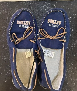 MLB Houston Astros Men's Colored Moccasin Hard Slippers! - Picture 1 of 7