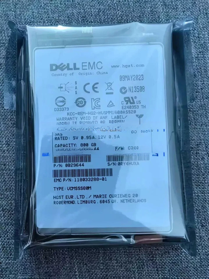 Compatible EMC UNITY 300 400 800GB SAS SSD D3-2S12FX-800 005052256 Solid State - Image 1 of 2