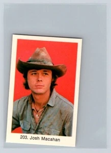JOSH MACAHAN 1978 Swedish Samlarsaker #203 C1 - Picture 1 of 2