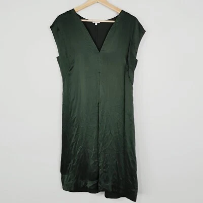 Vestido delantero de seda verde talla S o 10 JIGSAW para mujer Foto 1 de 4
