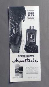 PUB PUBLICITE ANCIENNE ADVERT CLIPPING 20917 AFTER-SHAVE MOUSTACHE MARCEL ROCHAS - Imagen 1 de 1