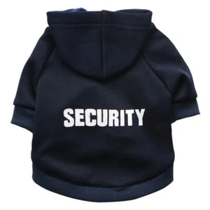 Security Cat Clothes - Pet Cat Coats Jacket - Hoodies For Cats - Outfit Warm Pet - Picture 1 of 19