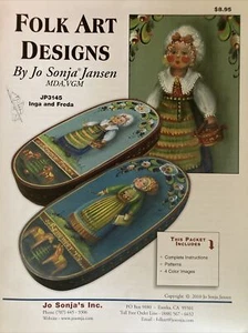 Tole Painting Pattern Packet: Inga and Freda by Jo Sonja Jansen - Picture 1 of 6