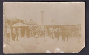 Wales Glamorgan SWANSEA Old Toll Bridge used c1900s RPPC - SERIOUS FAULTS - Picture 1 of 2