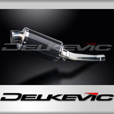 Yamaha YZFR6 YZF-R6S 2003-2009 Kit de silenciador de escape de carbono ovalado de 9" deslizable Foto 1 de 4