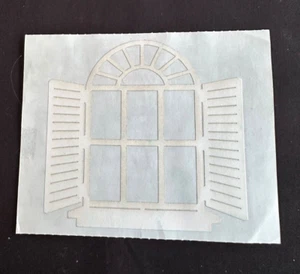 Vtg + Rare Mrs. Grossman Paper Whispers "WINDOW" Laser Cut Sticker Sheet - Picture 1 of 2