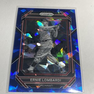 Ernie Lombardi 2023 Panini Prizm Blue Cracked Ice Parallel #219 Cincinnati Reds