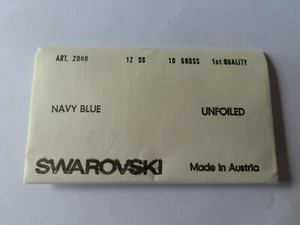 Full pack 1440 Swarovski Flatbacks 12ss Navy Blue/unfoiled. #2000 - Picture 1 of 2