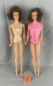 2 muñecas Barbie Mattel Midge vintage años 60 Japón traje de baño y zapatos - Imagen 1 de 24