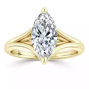 5 carat lab grown diamond ring marquise cut engagement wedding anniversary ring - Picture 1 of 6