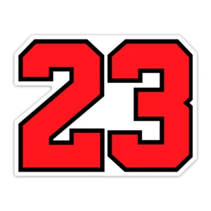 Michael Jordan 23 Vinyl 3" Die Cut Sticker, Decal - Picture 1 of 1