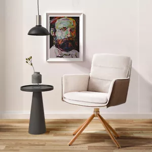 Swivel Home Office Chair Accent Chairs Modern Upholstered Armchair Vanity Seat - Picture 1 of 39
