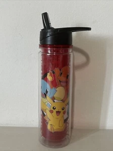 POKEMON TRAVEL MUG TUMBLER MIT DECKEL! Kanto Starter Pikachu 10" Tall - Bild 1 von 11