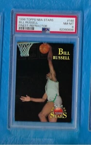 BILL RUSSELL 1996 TOPPS NBA STARS FEINSTER REFRAKTOR #140 BILL RUSSELL PSA 8 HOF! - Bild 1 von 2
