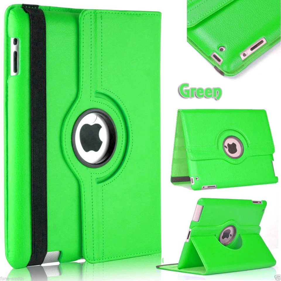 iPad Mini 1 Mini 2 Mini 3 360 Degree Rotating Stand Leather Case Cover USA - Image 1 of 1