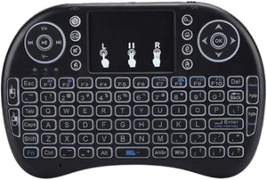 Mini Wireless Bluetooth Keyboard with Touchpad Black - Picture 1 of 5