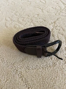 euc boys brown braided belt large - Picture 1 of 3