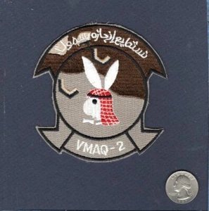 Original VMAQ-2 PLAYBOYS Desert Bunny USMC EA-6B PROWLER Squadron Patch - Picture 1 of 1