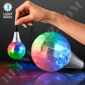 Ciondolo spettacolo luce LED lampeggiante prisma illuminazione collana festa raving luci divertenti! - Foto 1 di 4