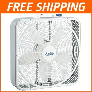 20-Inch Portable Box Fan with Save-Smart Technology & Innovative Wind Ring - Picture 1 of 8