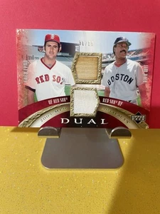 2005 Upper Deck Artifacts - Dual Artifacts Jim Rice, Fred Lynn #DA-LR /99 (MEM) - Bild 1 von 8