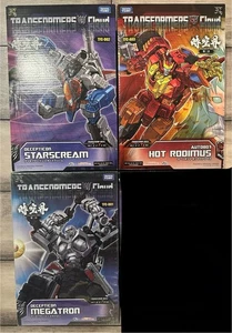 Takara Tomy Transformer Cloud HOT RODIMUS+MEGATRON+STARSCREAM TFC-A03+D01+D02 - Picture 1 of 5