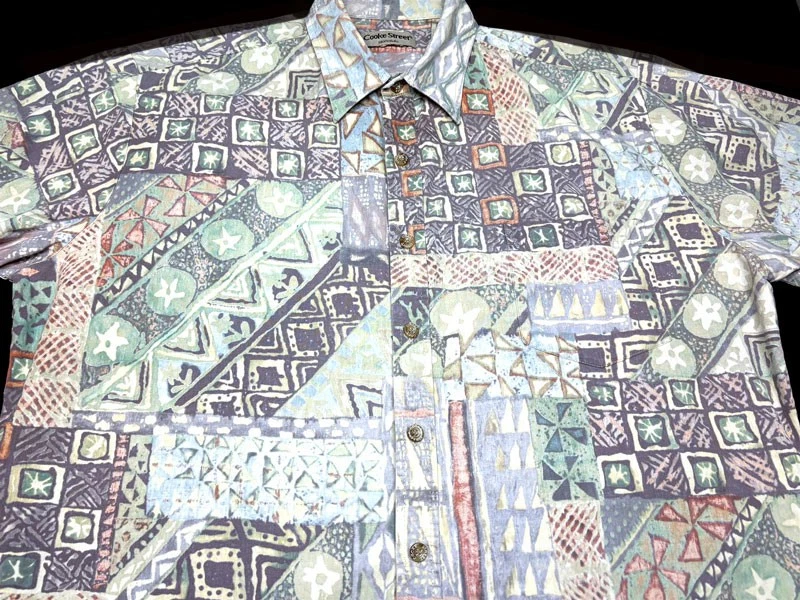 Camisa Cooke Street Para Hombres Hawaiana Aloha Botón Delantero Manga Corta Algodón XL Foto 1 de 4