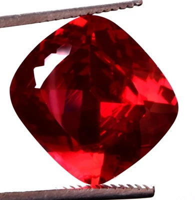 32.50 Cts. Natural Mozambique Red Ruby Cushion Shape Certified Gemstone - Image 1 of 4