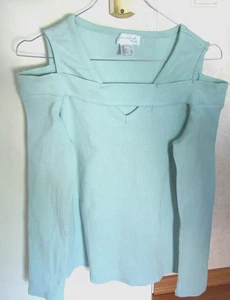 Shirt Damen Gr. 38, türkies, creation L, Langarm - Bild 1 von 2