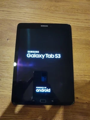 Samsung Galaxy Tab S3 SM-T825, 9.7 Zoll, 32GB, WiFi + 4G, Schwarz Glas defekt  - Bild 1 von 4