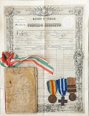 REGNO D'ITALIA  FOGLIO DI CONGEDO ASSOLUTO REGGIMENTO FANTERIA MACERATA - Immagine 1 di 4