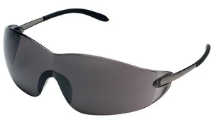 Crews S2112 Blackjack Safety Glasses Chrome Temple Gray Lens (12 Pair) - Picture 1 of 1