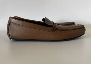 Allen Edmonds Mens 11 D Super Sport Driver Mocha Brown Leather Loafers 2271 NEW - Picture 1 of 9