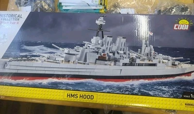 COBI WW2 Warships HMS Hood Battlecruiser Navy Ship Model Building Block Set 4830 - Image 1 of 4
