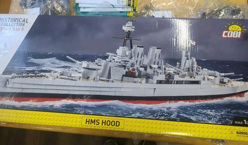 COBI WW2 Warships HMS Hood Battlecruiser Navy Ship Model Building Block Set 4830 - Image 1 of 4