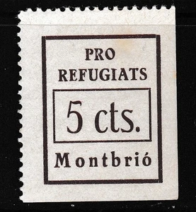 España - Guerra Civil - Montbrio - Edifil 5 - PRO REFUGIATS - MNH - Bild 1 von 2