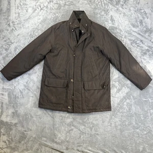Weatherproof Coat Men’s Medium Brown Button Collared Outerwear - Picture 1 of 20