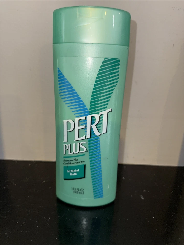 PERT PLUS Shampoo Conditioner Normal Hair NEW 15.2 oz NOS Vintage 1999 Prop - Image 1 of 4