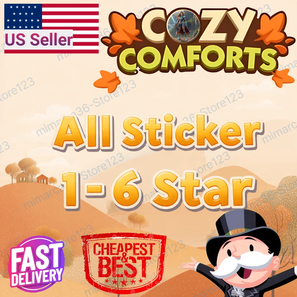 Monopoly Go Racers - Todas las pegatinas 1 a 6 estrellas⭐ Más baratas 🔥 SUPER RÁPIDO ⚡ 24/7 Foto 1 de 1