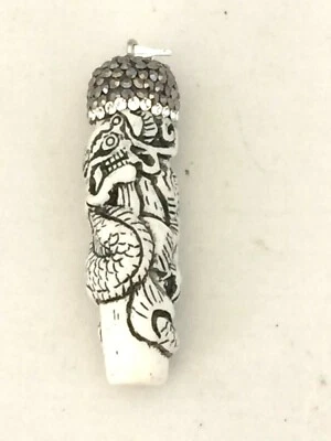 M59088 COLGANTE PAVÉ CIRCÓN CRISTAL HUESO BOVINO TALLADO IMITACIÓN Foto 1 de 2