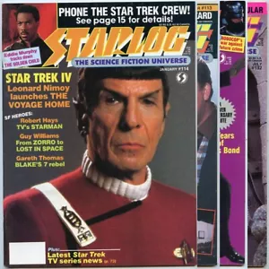 Starlog Magazin #S 113, 114, 122, 132 (1986-88) Star Trek | James Bond - Bild 1 von 9