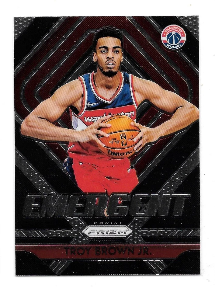 2018-19 Panini Prizm Basketball EMERGENT Troy Brown Jr Wizards #15 - Image 1 of 1
