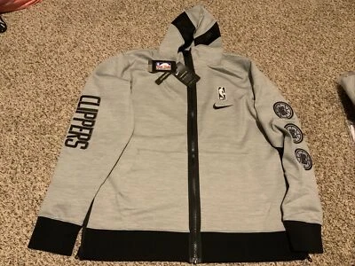 Nike Los Angeles Clippers Therma Flex Full-Zip Hoodie Gray  Men’s Size: Medium - Image 1 of 4