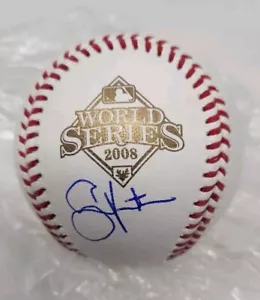 Shane Victorino FIRMATO AUTOGRAFO 2008 World Series Baseball PSA COA - Foto 1 di 2