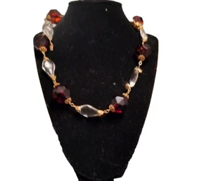 Rare Vintage Pat Garnet jewelry - Picture 1 of 9