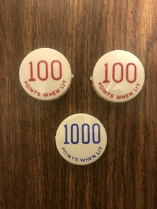 Gottlieb Far Out, Out Of Sight Pinball Machine Pop Bumper Caps ( NEW ) - Picture 1 of 2