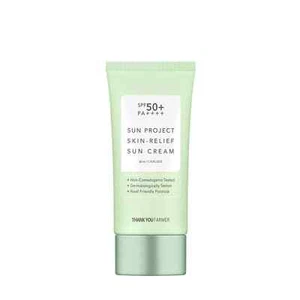 THANK YOU FARMER Sun Project Skin Relief Sun Cream 1.69oz /50ml SPF50+/PA++++ - Picture 1 of 1